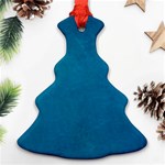 Blue Stone Texture Grunge, Stone Backgrounds Christmas Tree Ornament (Two Sides) Front