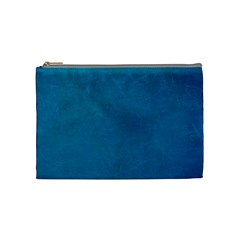 Blue Stone Texture Grunge, Stone Backgrounds Cosmetic Bag (medium) by nateshop