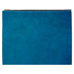 Blue Stone Texture Grunge, Stone Backgrounds Cosmetic Bag (xxxl) by nateshop