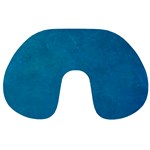 Blue Stone Texture Grunge, Stone Backgrounds Travel Neck Pillow Front