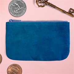 Blue Stone Texture Grunge, Stone Backgrounds Large Coin Purse by nateshop