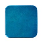 Blue Stone Texture Grunge, Stone Backgrounds Square Metal Box (Black) Front