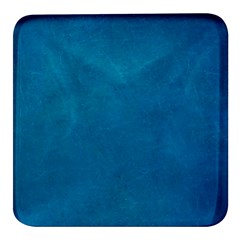 Blue Stone Texture Grunge, Stone Backgrounds Square Glass Fridge Magnet (4 Pack) by nateshop