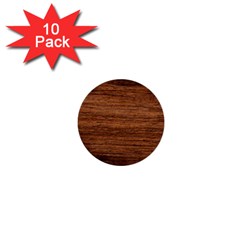 Brown Wooden Texture 1  Mini Buttons (10 Pack)  by nateshop