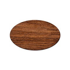 Brown Wooden Texture Sticker (oval) by nateshop