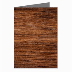 Brown Wooden Texture Greeting Card by nateshop