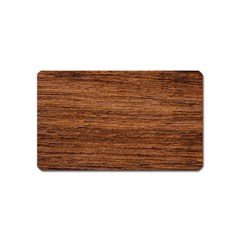 Brown Wooden Texture Magnet (name Card) by nateshop