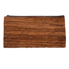 Brown Wooden Texture Pencil Case by nateshop