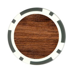 Brown Wooden Texture Poker Chip Card Guard (10 Pack) by nateshop