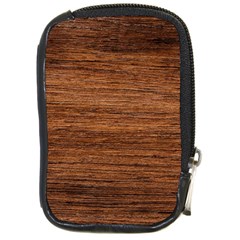 Brown Wooden Texture Compact Camera Leather Case by nateshop