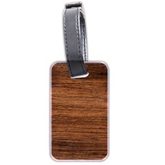 Brown Wooden Texture Luggage Tag (two Sides) by nateshop