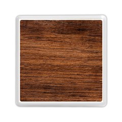 Brown Wooden Texture Memory Card Reader (Square)