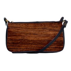 Brown Wooden Texture Shoulder Clutch Bag by nateshop