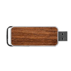 Brown Wooden Texture Portable USB Flash (One Side)