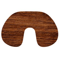 Brown Wooden Texture Travel Neck Pillow