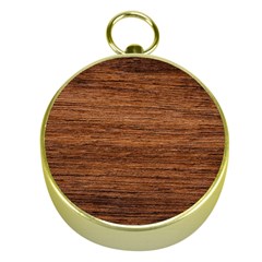 Brown Wooden Texture Gold Compasses