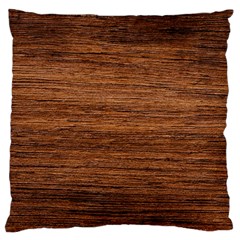 Brown Wooden Texture Large Cushion Case (two Sides) by nateshop