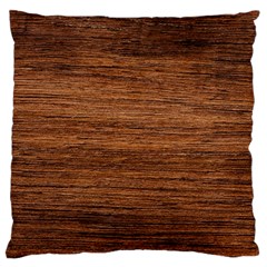 Brown Wooden Texture Standard Premium Plush Fleece Cushion Case (one Side) by nateshop