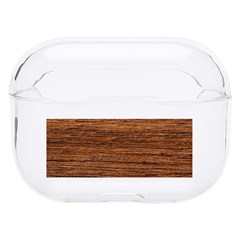 Brown Wooden Texture Hard PC AirPods Pro Case