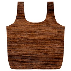 Brown Wooden Texture Full Print Recycle Bag (xxl) by nateshop