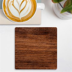 Brown Wooden Texture Uv Print Square Tile Coaster  by nateshop