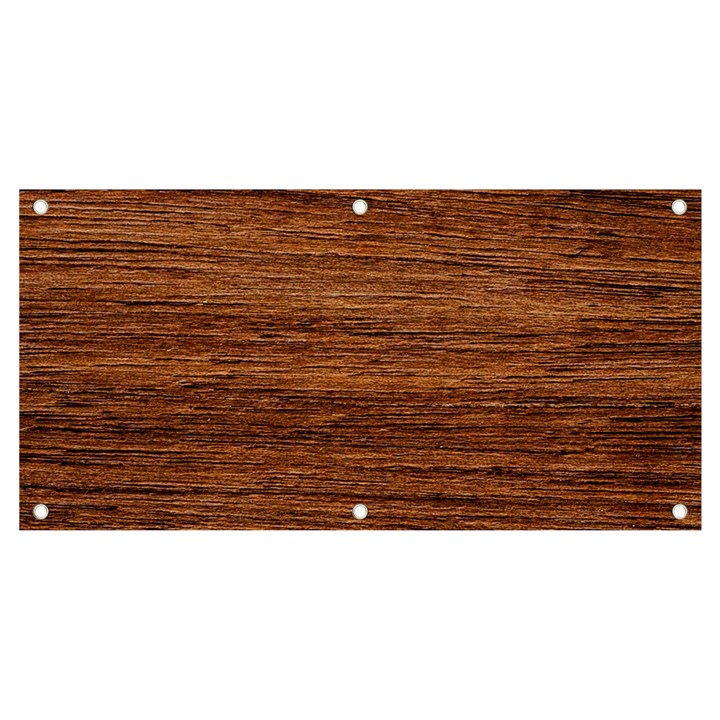 Brown Wooden Texture Banner and Sign 4  x 2 