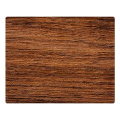 Brown Wooden Texture Premium Plush Fleece Blanket (Large)