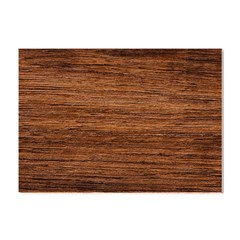 Brown Wooden Texture Crystal Sticker (A4)