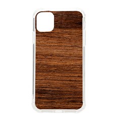 Brown Wooden Texture iPhone 11 TPU UV Print Case