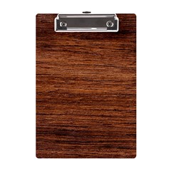 Brown Wooden Texture A5 Acrylic Clipboard