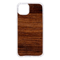 Brown Wooden Texture Iphone 14 Plus Tpu Uv Print Case by nateshop