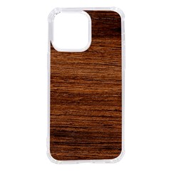 Brown Wooden Texture Iphone 14 Pro Max Tpu Uv Print Case by nateshop