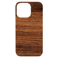 Brown Wooden Texture Iphone 14 Pro Max Black Uv Print Case