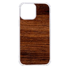 Brown Wooden Texture Iphone 13 Pro Max Tpu Uv Print Case by nateshop