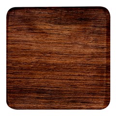 Brown Wooden Texture Square Glass Fridge Magnet (4 Pack) by nateshop