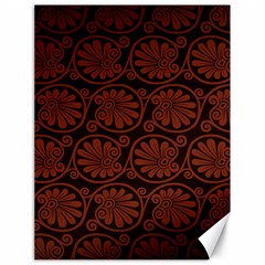 Brown Floral Pattern Floral Greek Ornaments Canvas 18  X 24  by nateshop