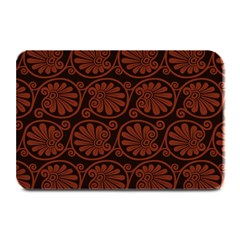 Brown Floral Pattern Floral Greek Ornaments Plate Mats by nateshop