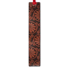 Brown Floral Pattern Floral Greek Ornaments Large Book Marks