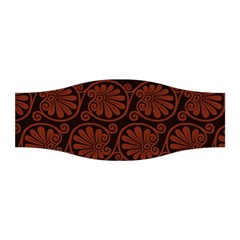 Brown Floral Pattern Floral Greek Ornaments Stretchable Headband by nateshop