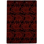 Brown Floral Pattern Floral Greek Ornaments A4 Acrylic Clipboard Back