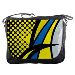 Colorful Abstract Background Art Messenger Bag by nateshop