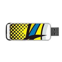 Colorful Abstract Background Art Portable Usb Flash (one Side) by nateshop