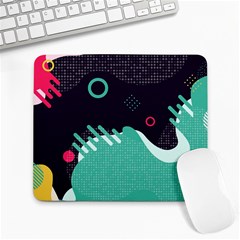 Colorful Background, Material Design, Geometric Shapes Large Mousepad by nateshop