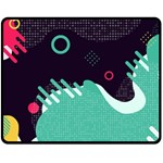 Colorful Background, Material Design, Geometric Shapes Fleece Blanket (Medium) 60 x50  Blanket Front