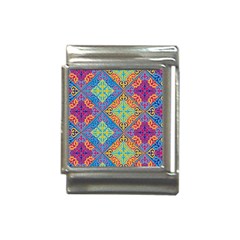 Colorful Floral Ornament, Floral Patterns Italian Charm (13mm) by nateshop