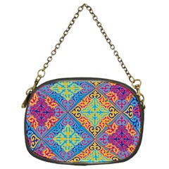 Colorful Floral Ornament, Floral Patterns Chain Purse (two Sides) by nateshop