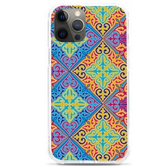 Colorful Floral Ornament, Floral Patterns Iphone 12 Pro Max Tpu Uv Print Case by nateshop