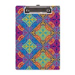 Colorful Floral Ornament, Floral Patterns A5 Acrylic Clipboard Front