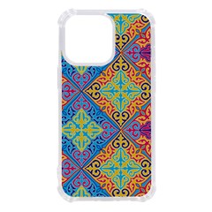 Colorful Floral Ornament, Floral Patterns Iphone 13 Pro Tpu Uv Print Case by nateshop