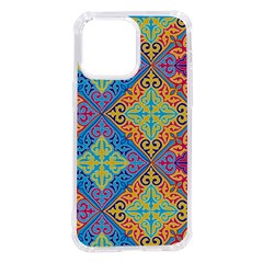 Colorful Floral Ornament, Floral Patterns Iphone 14 Pro Max Tpu Uv Print Case by nateshop